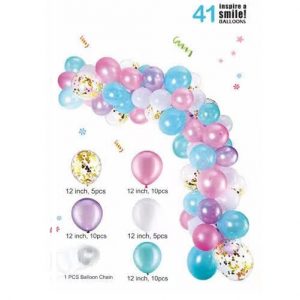 ערכת בלונים 40 יח' + שרשרת תליה מיקס