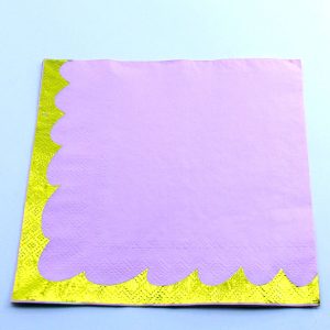 מפיות ורוד מסגרת משונן זהב 20 יח' *מבצע*