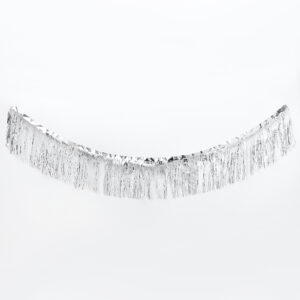 קישוט פרנזים כסף 30*200 ס"מ