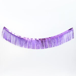 קישוט פרנזים סגול 30*200 ס"מ