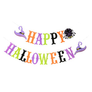 שרשרת אותיות Happy Halloween צבעוני