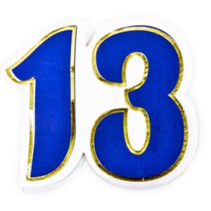 מפיות צורת 13 מבריק בר מצווה 16 יח'