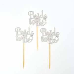 קיסמים ברייד טו בי גליטר כסף 3 יח'