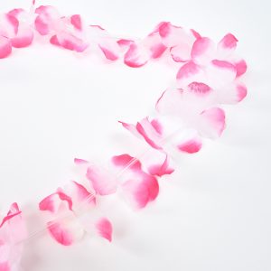 שרשרת הוואי 10יח', ורוד לבן