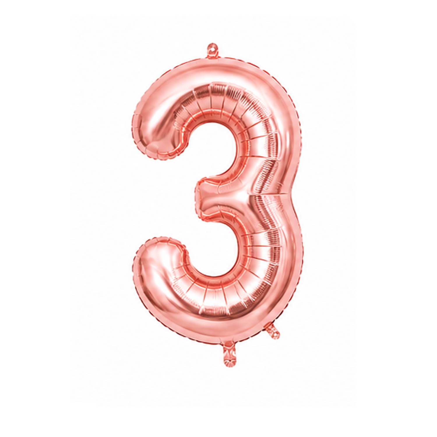 בלון מיילר ספרה 3 רוז גולד 34 אינץ' (RB)