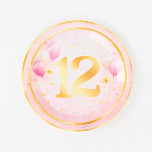 צלחות גיל 12 8 יח' בינוני